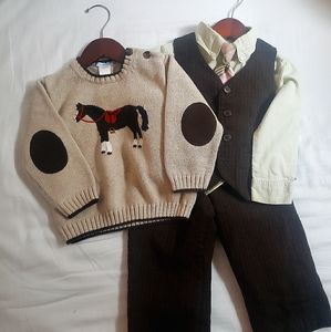 Janie & Jack Suit w/ Interchangeable Sweater